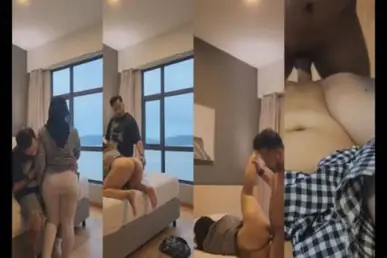 Doggy Hijab Cantik Di Kamar Hotel Berakhir Basah